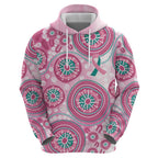 Hereditary Breast Cancer Awareness Australia Indigenous Hoodie Previvor - Aussie Hoodie