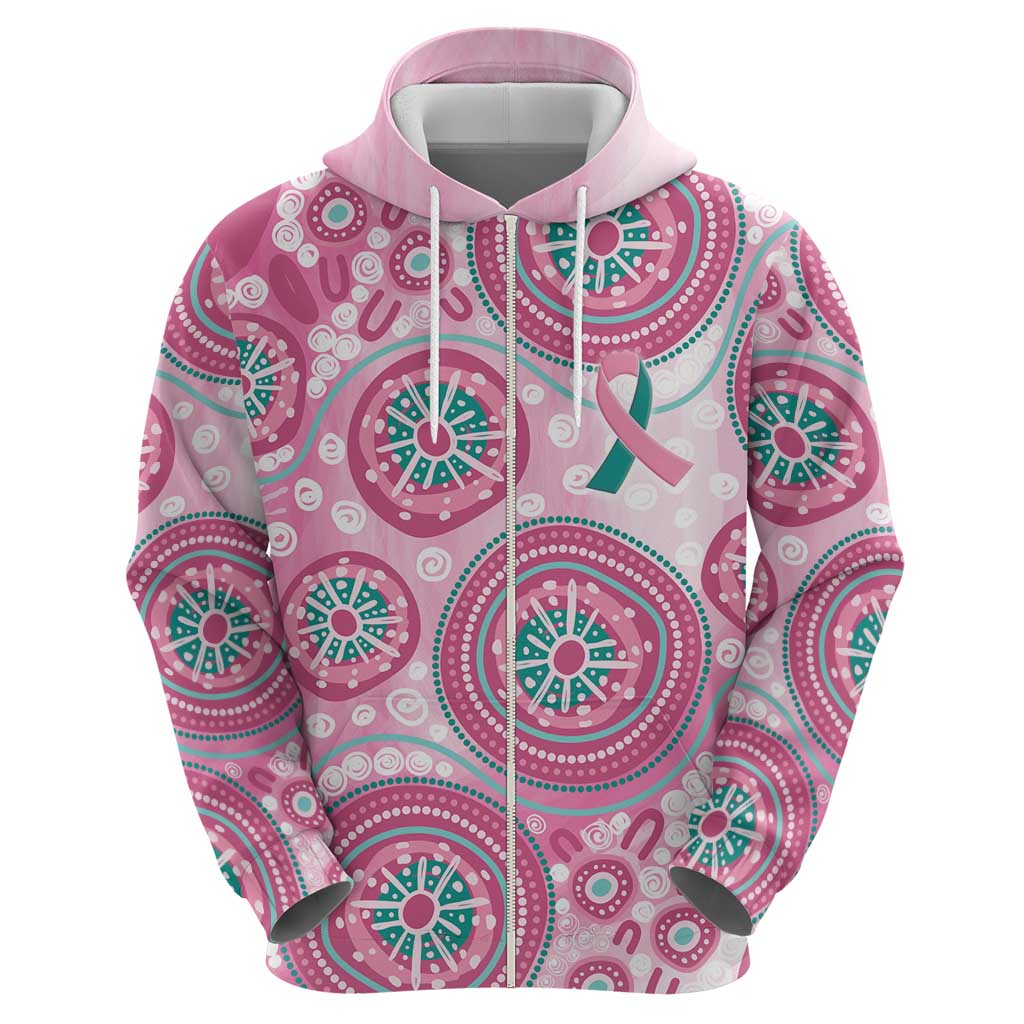 Hereditary Breast Cancer Awareness Australia Indigenous Hoodie Previvor - Aussie Hoodie