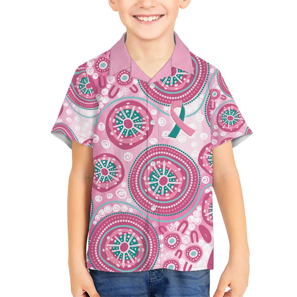 Hereditary Breast Cancer Awareness Australia Indigenous Kid Hawaiian Shirt Previvor - Aussie Hoodie