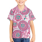 Hereditary Breast Cancer Awareness Australia Indigenous Kid Hawaiian Shirt Previvor - Aussie Hoodie