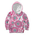 Hereditary Breast Cancer Awareness Australia Indigenous Kid Hoodie Previvor - Aussie Hoodie