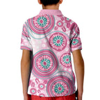 Hereditary Breast Cancer Awareness Australia Indigenous Kid Polo Shirt Previvor - Aussie Hoodie