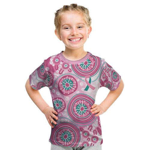 Hereditary Breast Cancer Awareness Australia Indigenous Kid T Shirt Previvor - Aussie Hoodie
