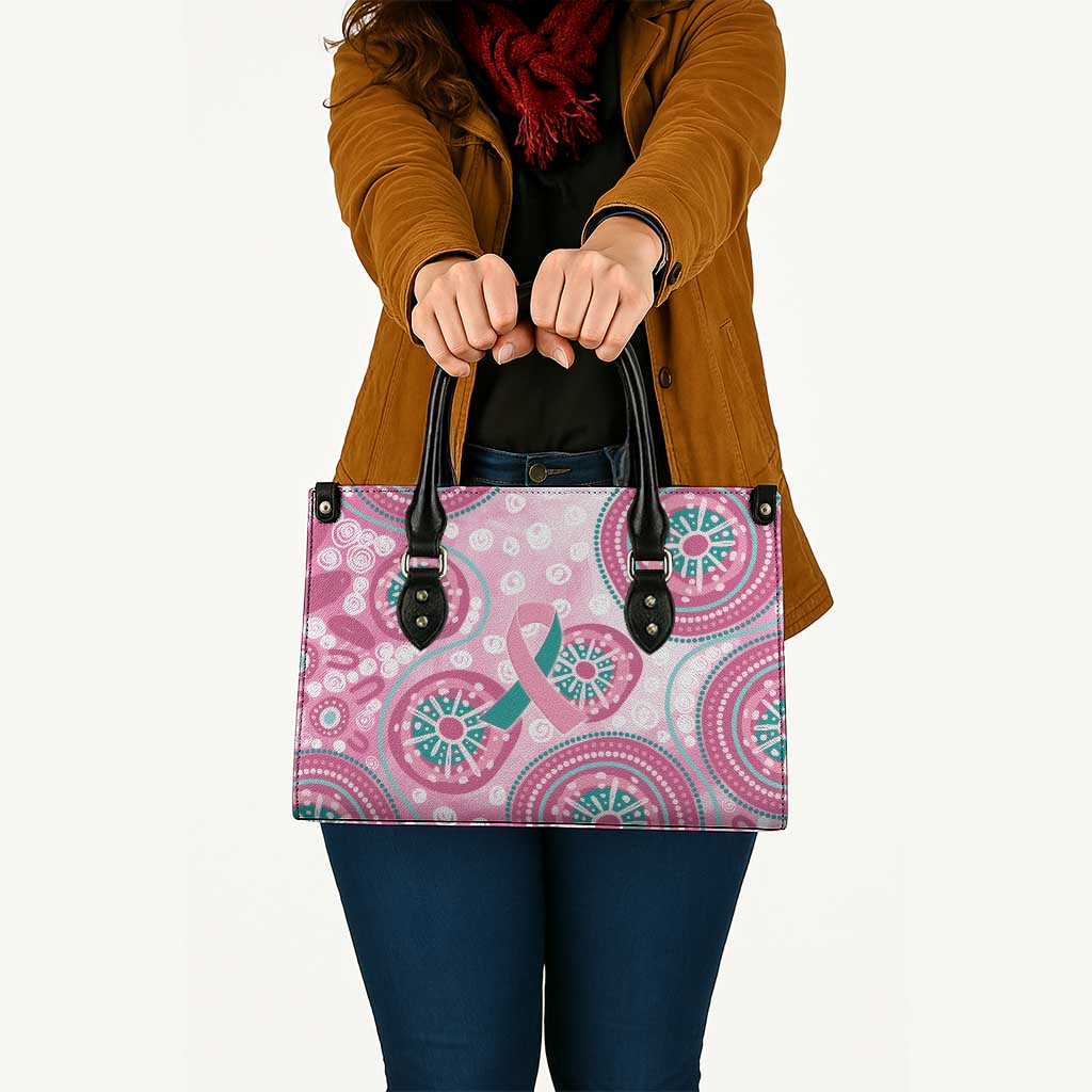 Hereditary Breast Cancer Awareness Australia Indigenous Leather Bag Previvor - Aussie Hoodie