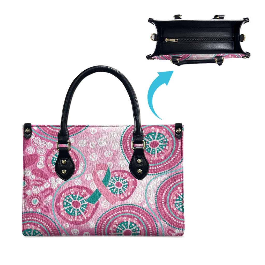 Hereditary Breast Cancer Awareness Australia Indigenous Leather Bag Previvor - Aussie Hoodie