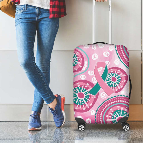 Hereditary Breast Cancer Awareness Australia Indigenous Luggage Cover Previvor - Aussie Hoodie