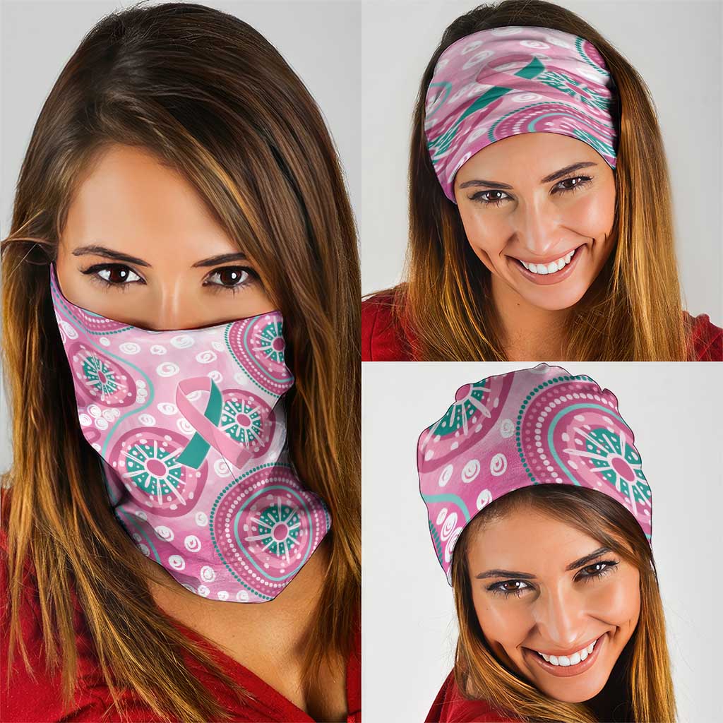 Hereditary Breast Cancer Awareness Australia Indigenous Neck Gaiter Previvor - Aussie Hoodie