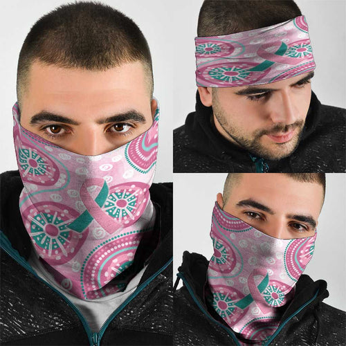 Hereditary Breast Cancer Awareness Australia Indigenous Neck Gaiter Previvor - Aussie Hoodie