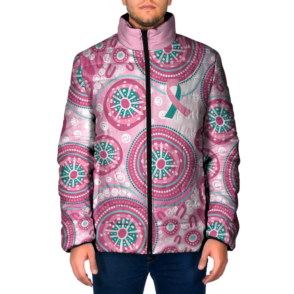 Hereditary Breast Cancer Awareness Australia Indigenous Padded Jacket Previvor - Aussie Hoodie