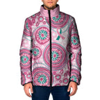 Hereditary Breast Cancer Awareness Australia Indigenous Padded Jacket Previvor - Aussie Hoodie
