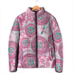 Hereditary Breast Cancer Awareness Australia Indigenous Padded Jacket Previvor - Aussie Hoodie
