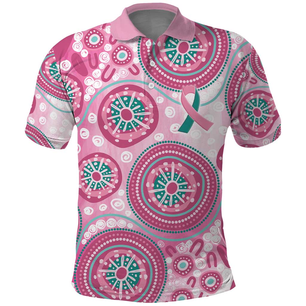 Hereditary Breast Cancer Awareness Australia Indigenous Polo Shirt Previvor - Aussie Hoodie