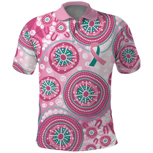 Hereditary Breast Cancer Awareness Australia Indigenous Polo Shirt Previvor - Aussie Hoodie
