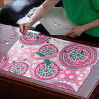 Hereditary Breast Cancer Awareness Australia Indigenous Puzzle Previvor - Aussie Hoodie