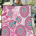 Hereditary Breast Cancer Awareness Australia Indigenous Quilt Previvor - Aussie Hoodie