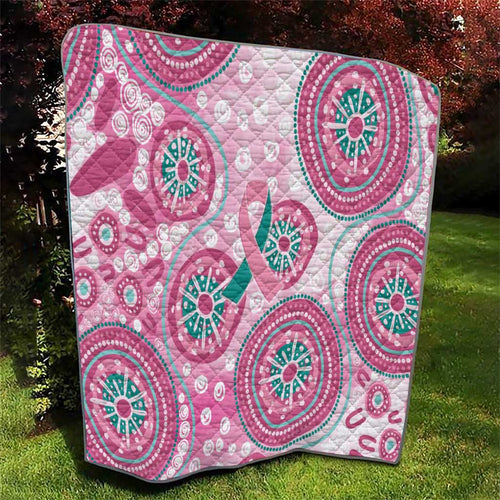 Hereditary Breast Cancer Awareness Australia Indigenous Quilt Previvor - Aussie Hoodie