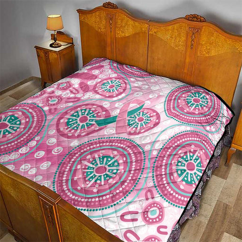 Hereditary Breast Cancer Awareness Australia Indigenous Quilt Previvor - Aussie Hoodie