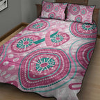Hereditary Breast Cancer Awareness Australia Indigenous Quilt Bed Set Previvor - Aussie Hoodie