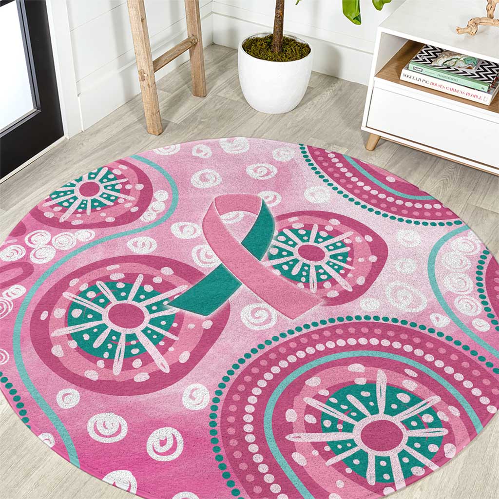 Hereditary Breast Cancer Awareness Australia Indigenous Round Carpet Previvor - Aussie Hoodie