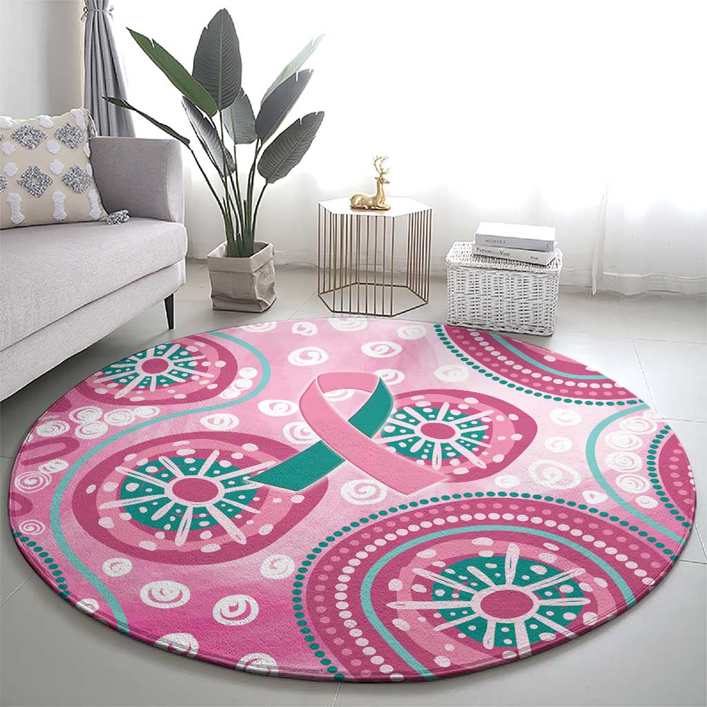 Hereditary Breast Cancer Awareness Australia Indigenous Round Carpet Previvor - Aussie Hoodie