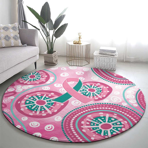 Hereditary Breast Cancer Awareness Australia Indigenous Round Carpet Previvor - Aussie Hoodie