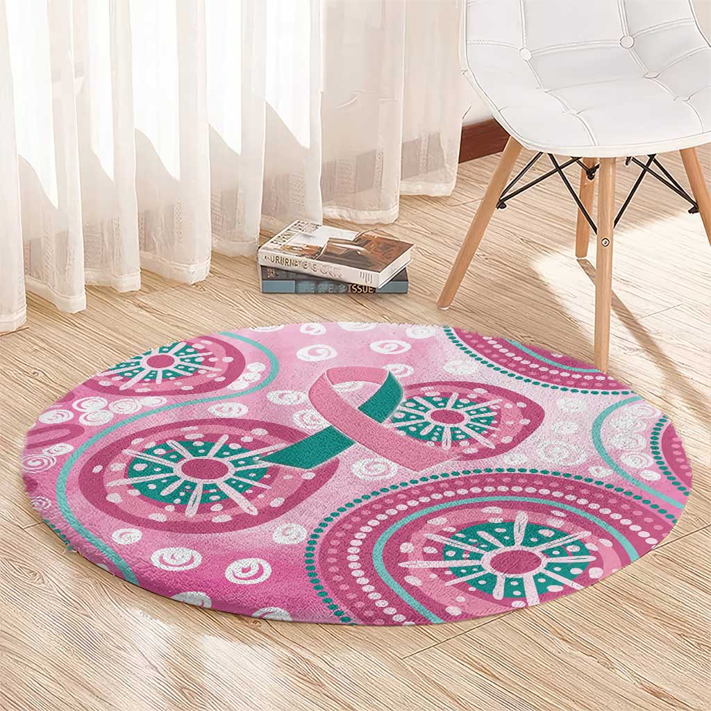 Hereditary Breast Cancer Awareness Australia Indigenous Round Carpet Previvor - Aussie Hoodie