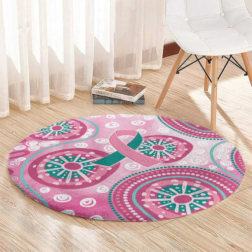 Hereditary Breast Cancer Awareness Australia Indigenous Round Carpet Previvor - Aussie Hoodie