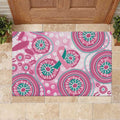 Hereditary Breast Cancer Awareness Australia Indigenous Rubber Doormat Previvor - Aussie Hoodie