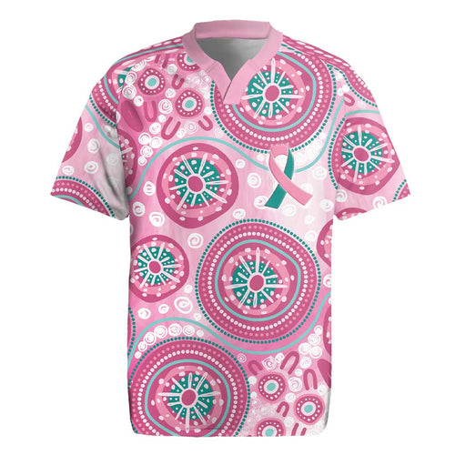 Hereditary Breast Cancer Awareness Australia Indigenous Rugby Jersey Previvor - Aussie Hoodie