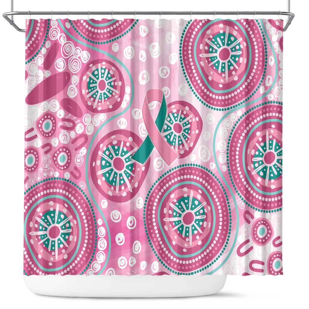 Hereditary Breast Cancer Awareness Australia Indigenous Shower Curtain Previvor - Aussie Hoodie