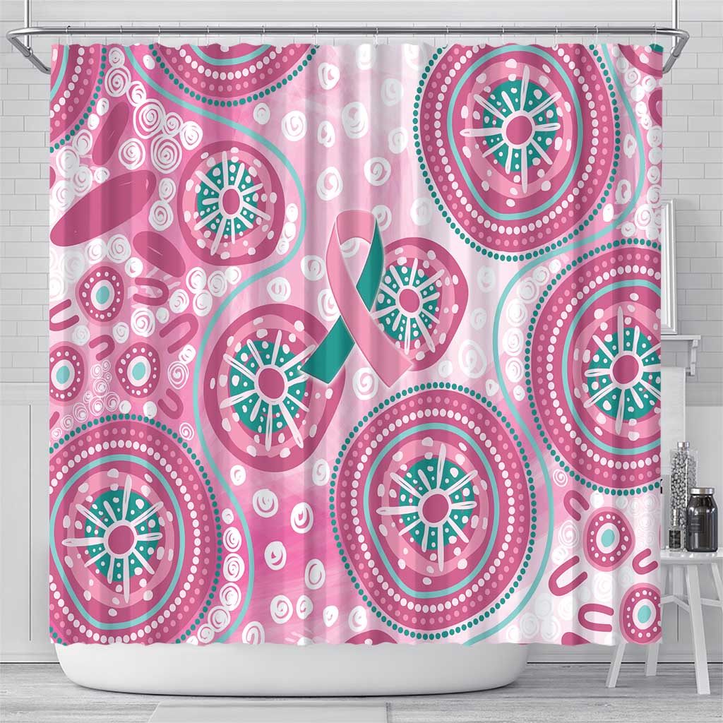 Hereditary Breast Cancer Awareness Australia Indigenous Shower Curtain Previvor - Aussie Hoodie