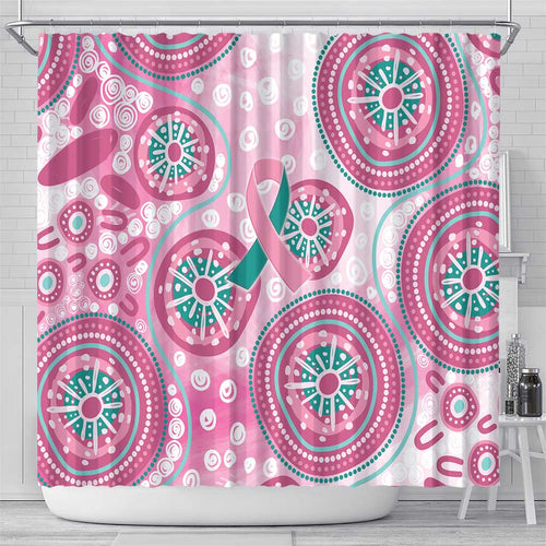 Hereditary Breast Cancer Awareness Australia Indigenous Shower Curtain Previvor - Aussie Hoodie