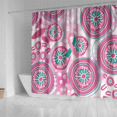 Hereditary Breast Cancer Awareness Australia Indigenous Shower Curtain Previvor - Aussie Hoodie
