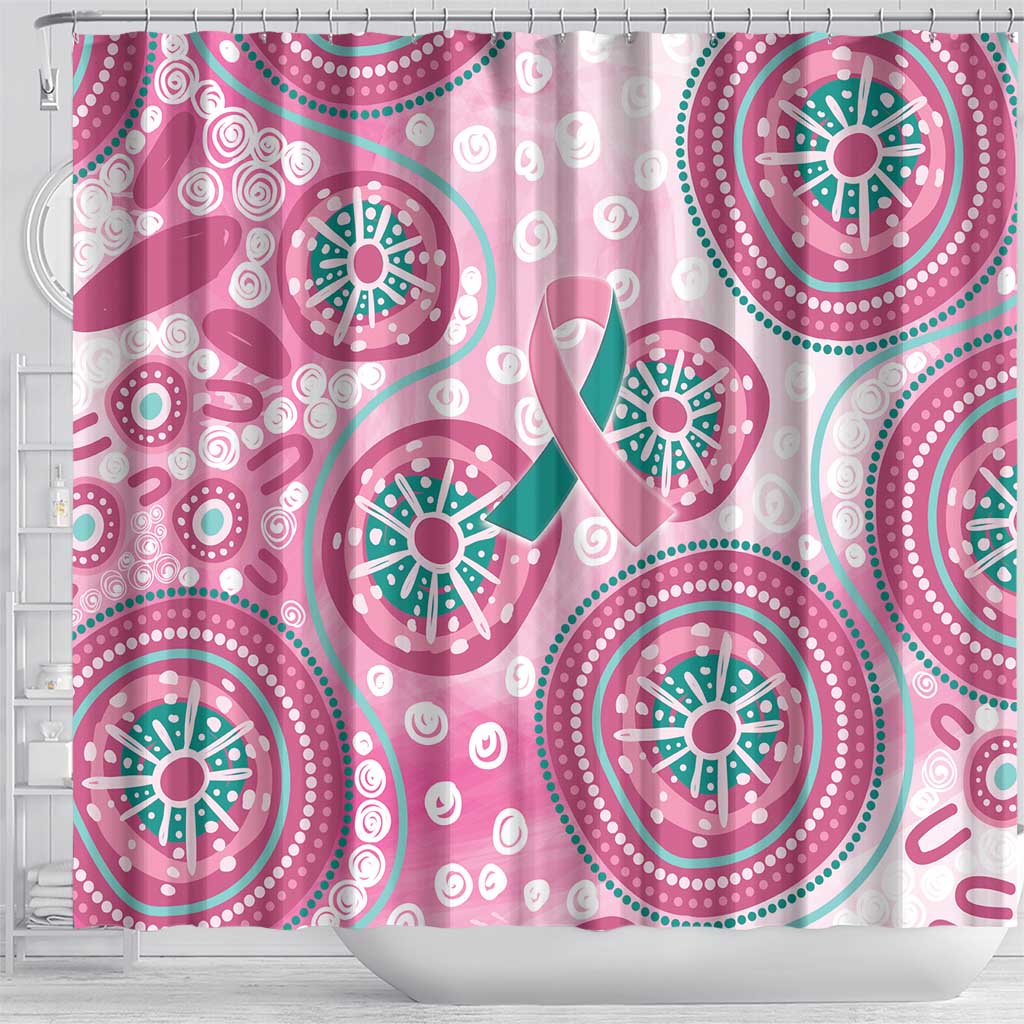 Hereditary Breast Cancer Awareness Australia Indigenous Shower Curtain Previvor - Aussie Hoodie