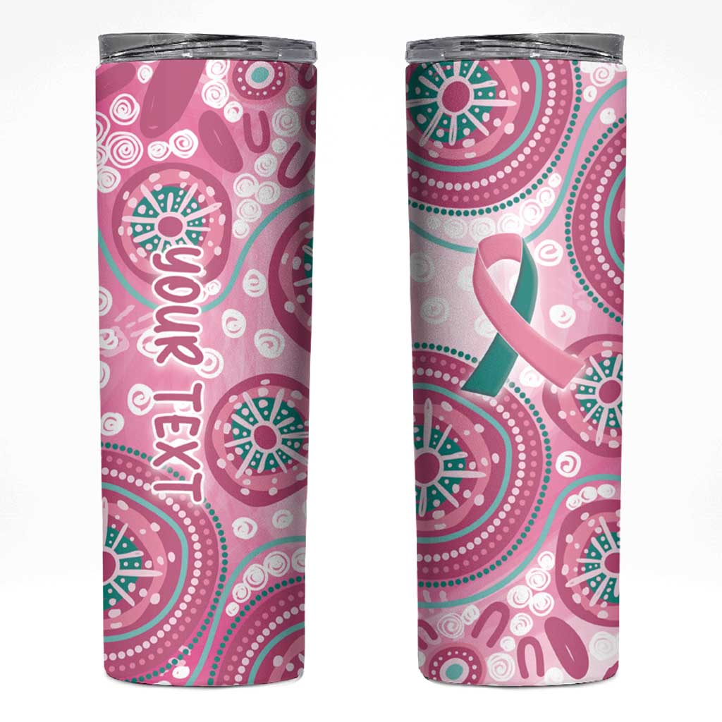 Personalized Hereditary Breast Cancer Awareness Australia Indigenous Skinny Tumbler Previvor - Aussie Hoodie