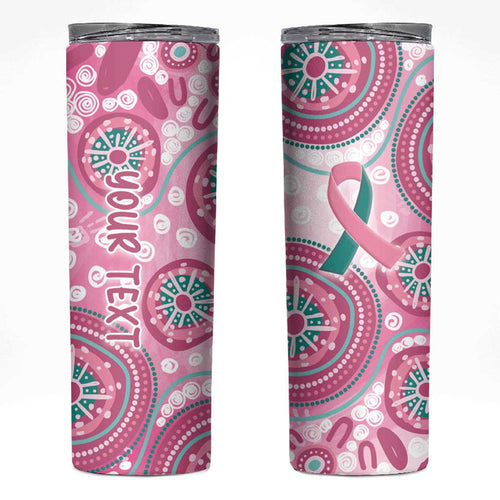Personalized Hereditary Breast Cancer Awareness Australia Indigenous Skinny Tumbler Previvor - Aussie Hoodie