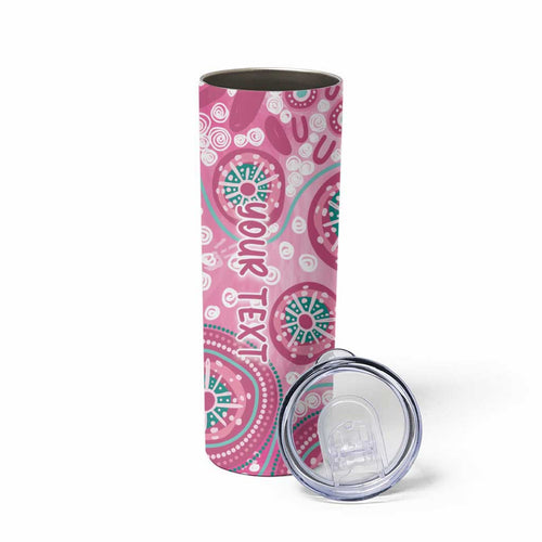 Personalized Hereditary Breast Cancer Awareness Australia Indigenous Skinny Tumbler Previvor - Aussie Hoodie