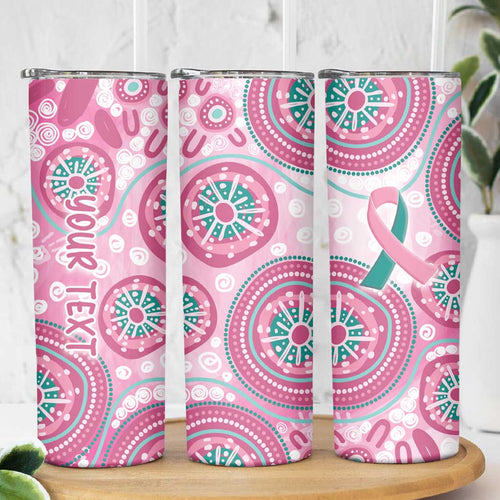 Personalized Hereditary Breast Cancer Awareness Australia Indigenous Skinny Tumbler Previvor - Aussie Hoodie