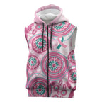 Hereditary Breast Cancer Awareness Australia Indigenous Sleeveless Zip Hoodie Previvor LT7