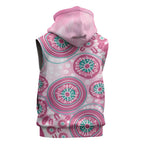 Hereditary Breast Cancer Awareness Australia Indigenous Sleeveless Zip Hoodie Previvor LT7