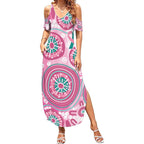 Hereditary Breast Cancer Awareness Australia Indigenous Summer Maxi Dress Previvor - Aussie Hoodie