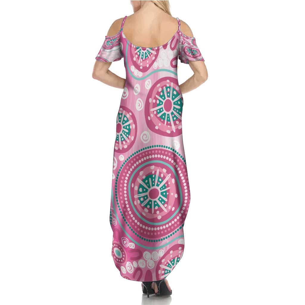 Hereditary Breast Cancer Awareness Australia Indigenous Summer Maxi Dress Previvor - Aussie Hoodie
