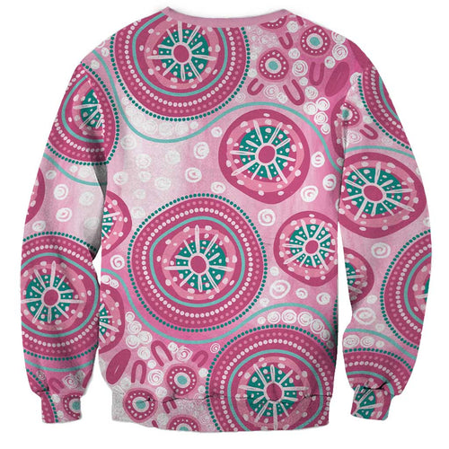 Hereditary Breast Cancer Awareness Australia Indigenous Sweatshirt Previvor - Aussie Hoodie