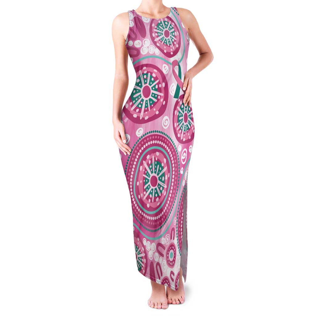 Hereditary Breast Cancer Awareness Australia Indigenous Tank Maxi Dress Previvor - Aussie Hoodie