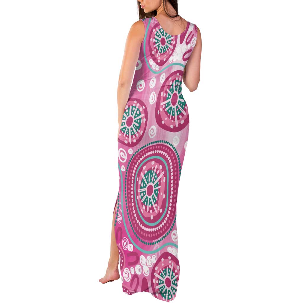 Hereditary Breast Cancer Awareness Australia Indigenous Tank Maxi Dress Previvor - Aussie Hoodie