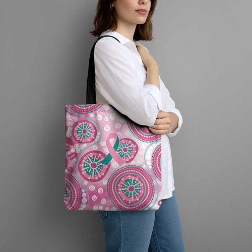 Hereditary Breast Cancer Awareness Australia Indigenous Tote Bag Previvor - Aussie Hoodie