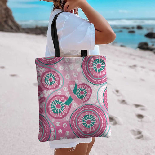 Hereditary Breast Cancer Awareness Australia Indigenous Tote Bag Previvor - Aussie Hoodie