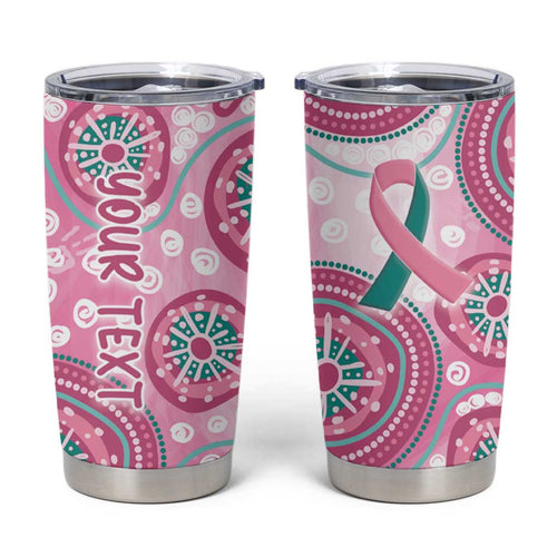 Personalized Hereditary Breast Cancer Awareness Australia Indigenous Tumbler Cup Previvor - Aussie Hoodie