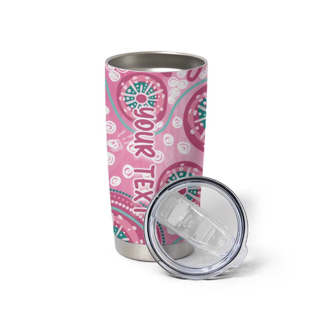 Personalized Hereditary Breast Cancer Awareness Australia Indigenous Tumbler Cup Previvor - Aussie Hoodie