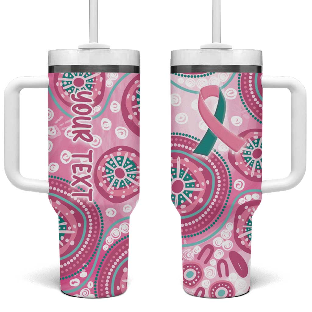 Personalized Hereditary Breast Cancer Awareness Australia Indigenous Tumbler With Handle Previvor - Aussie Hoodie